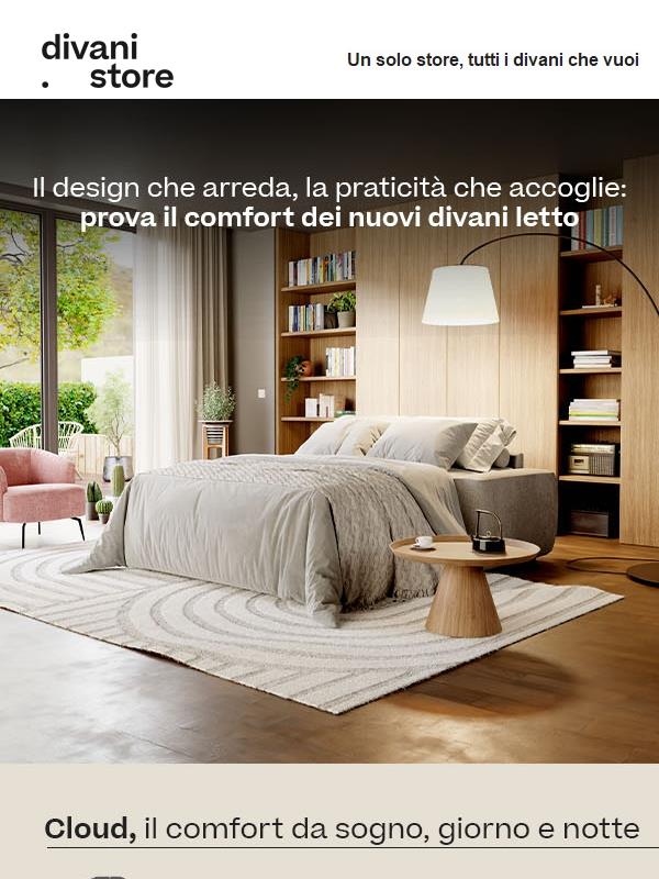 🛋️Il comfort che ti accoglie: scopri i nuovi divani letto di divani.store