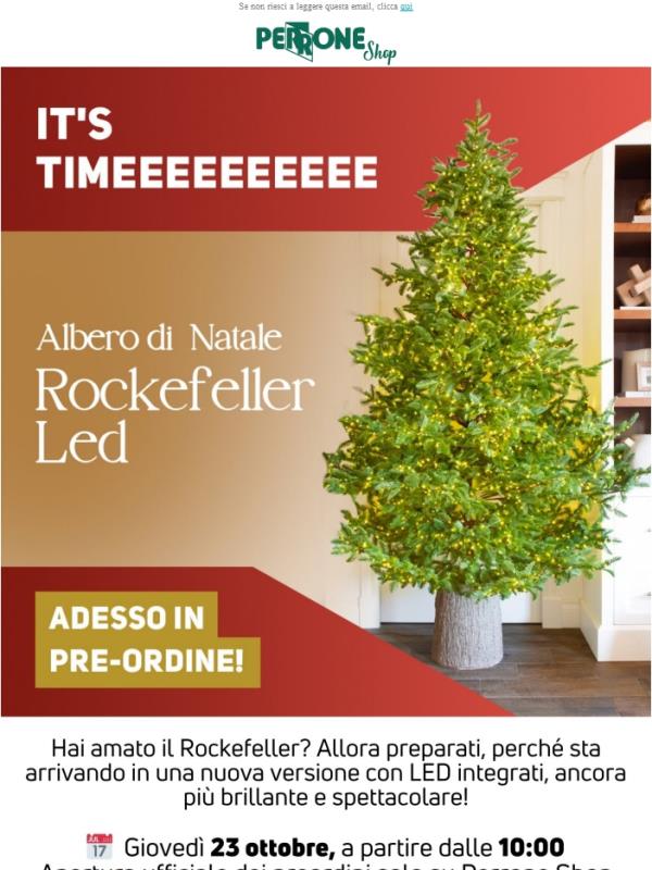✨ Albero Rockefeller LED: preordini da oggi ore 10:00!
