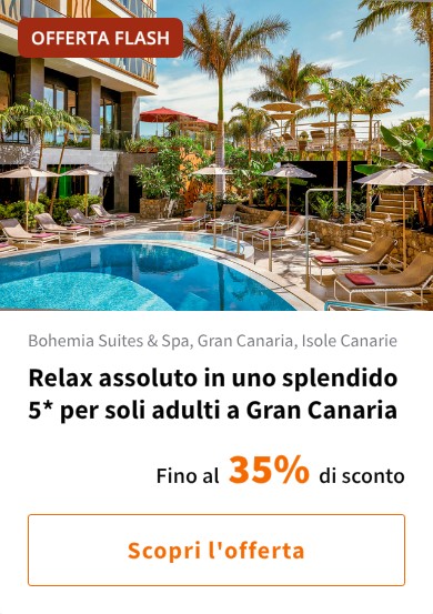 Relax assoluto in uno splendido 5* per soli adulti a Gran Canaria