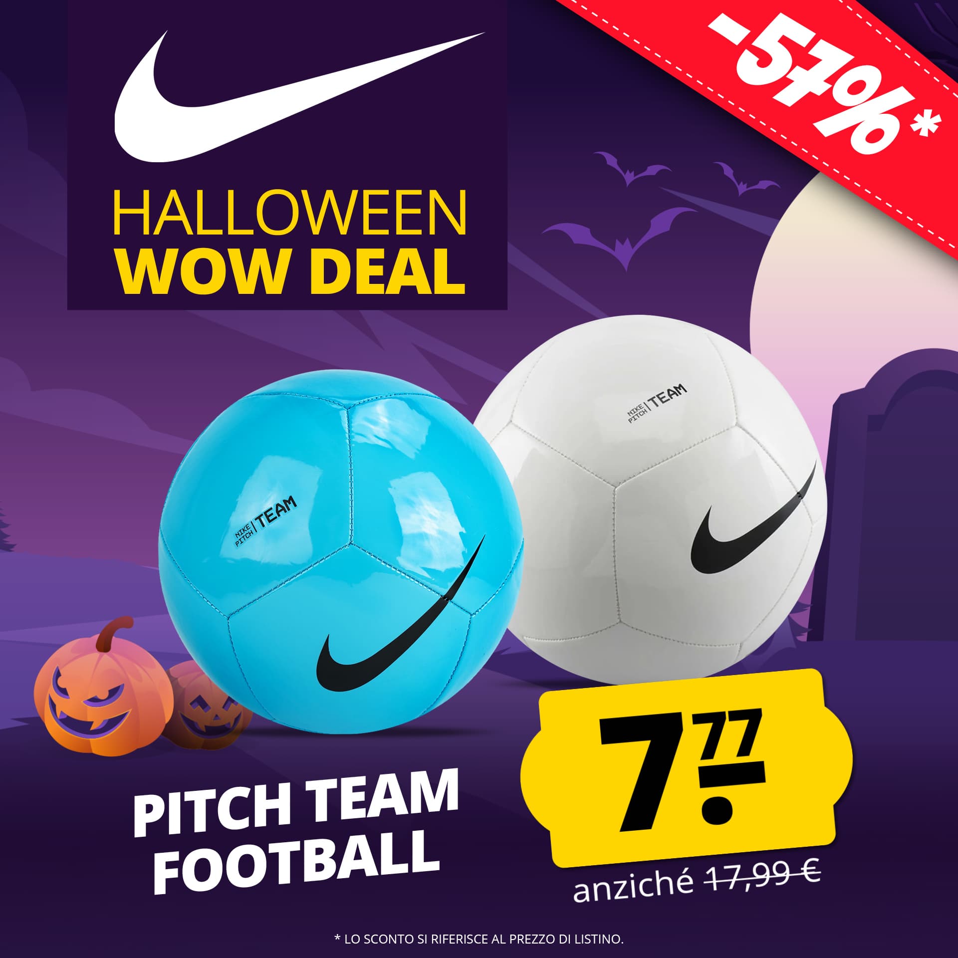 nike pitch squadra pallone da calcio