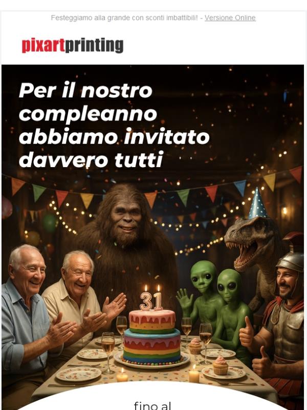 È il nostro compleanno! Fino al -50% su tutto il catalogo!