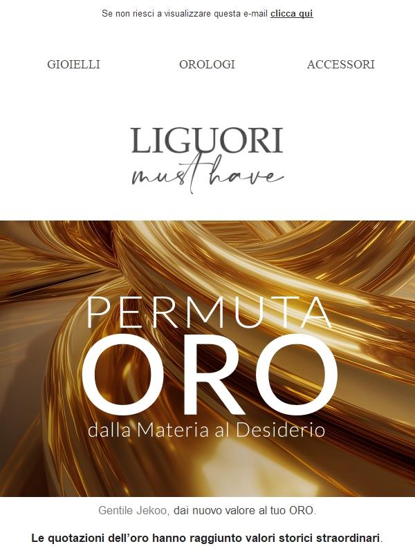 Jekoo, è il momento perfetto per dare nuovo valore al tuo oro!