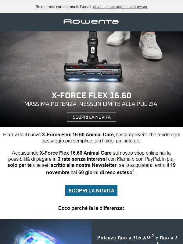 🚀 È arrivato il nuovo X-Force Flex 16.60!