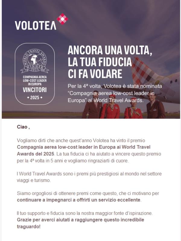 Anche nel 2025, siamo la compagnia aerea low-cost leader in Europa 🏆✈️