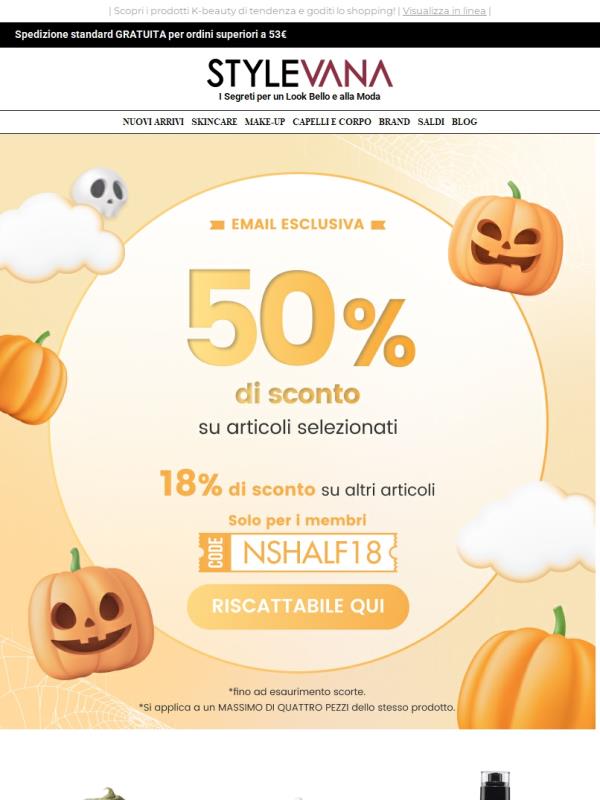 Offerte a metà prezzo per riempire il tuo carrello 🛒