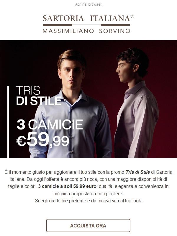 Promo Camicie: taglie nuovamente disponibili!