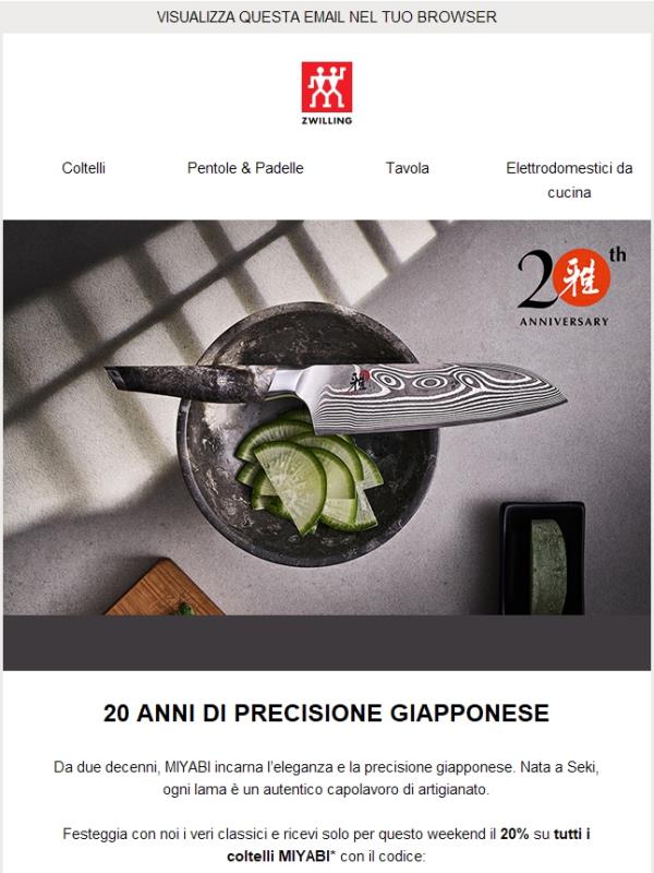 -20% MIYABI per il suo compleanno – solo questo weekend