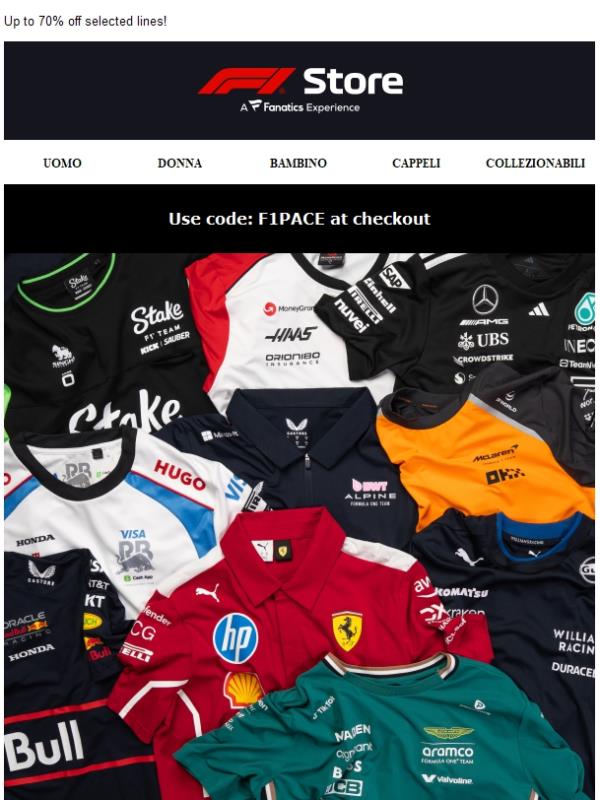 Shop Teamwear ahead of The Mexico GP!