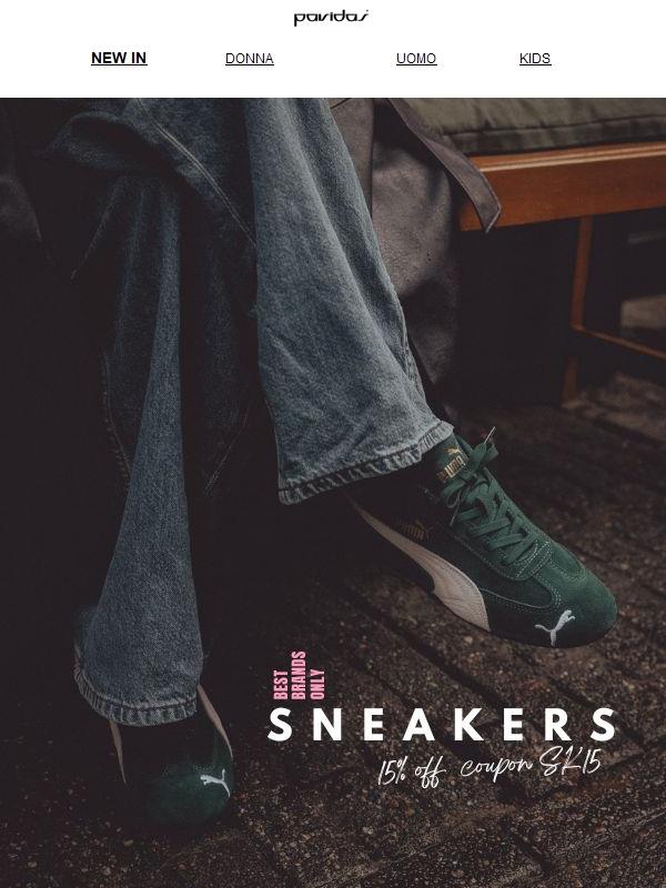 Sconto esclusivo del 15% su sneaker!