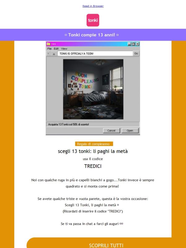 Sì! Tonki è un adolescente...