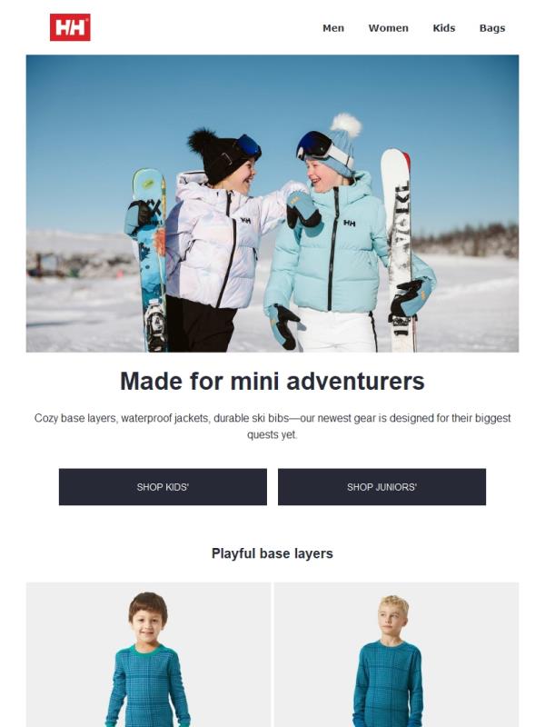 Just in: new gear for kids