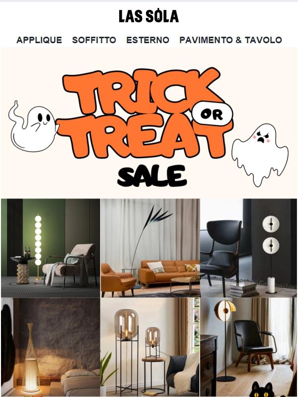 👻 Halloween Sale – Fino al 20% di sconto sull’illuminazione!