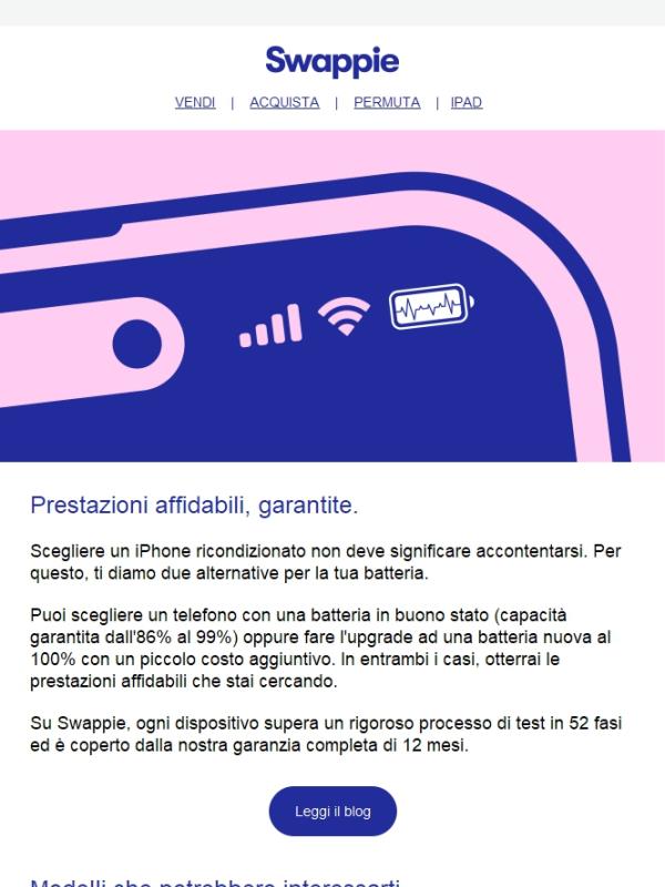 Batteria in buono stato o batteria nuova al 100%?