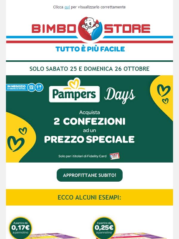 ⏰ Pampers 25-26/10 - Hero solo il 25!