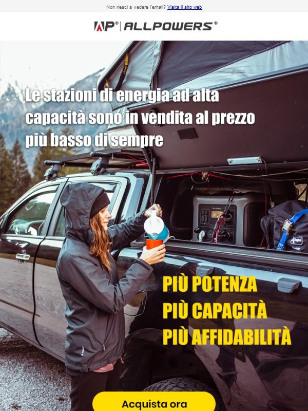 Stazioni di energia ad alta capacità al prezzo più basso di sempre