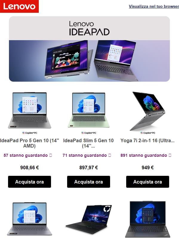 Nuove scelte personalizzate solo per te!