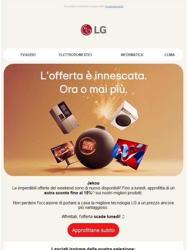Tornano le Offerte Flash ⚡ solo fino a lunedì ⏱️