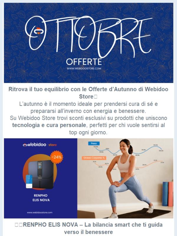 🍂 Offerte d’Autunno: benessere e tecnologia per affrontare al meglio la stagione!