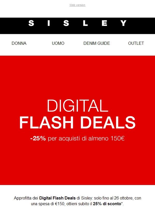 Digital Flash Deals | -25% sui tuoi acquisti