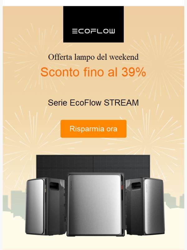 Avviso di Offerta Lampo: Risparmia fino al 39%