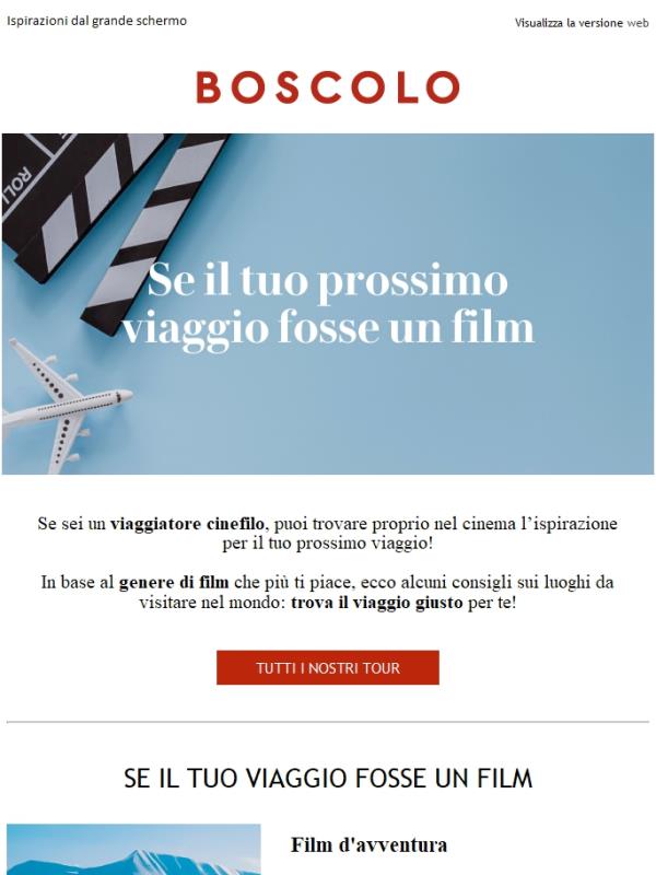 Se il tuo prossimo viaggio fosse un film
