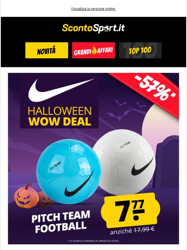 Pallone da calcio Nike Pitch Team a soli 7,77 €! ⚽👀