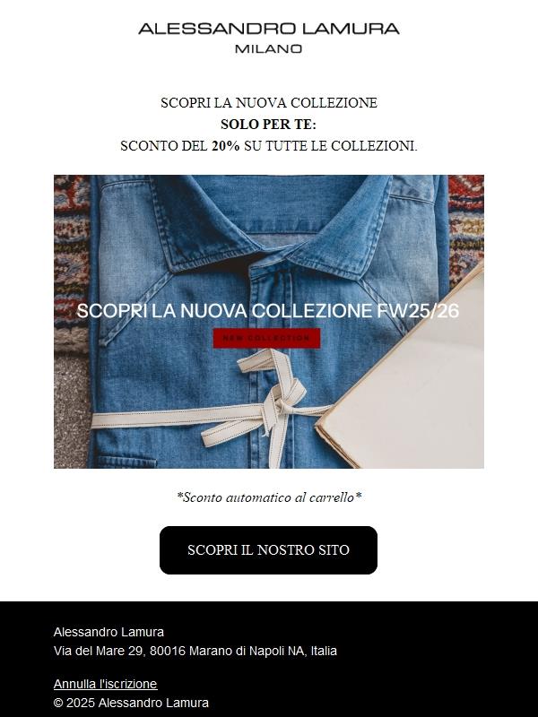 Scopri la nuova collezione by Alessandro Lamura