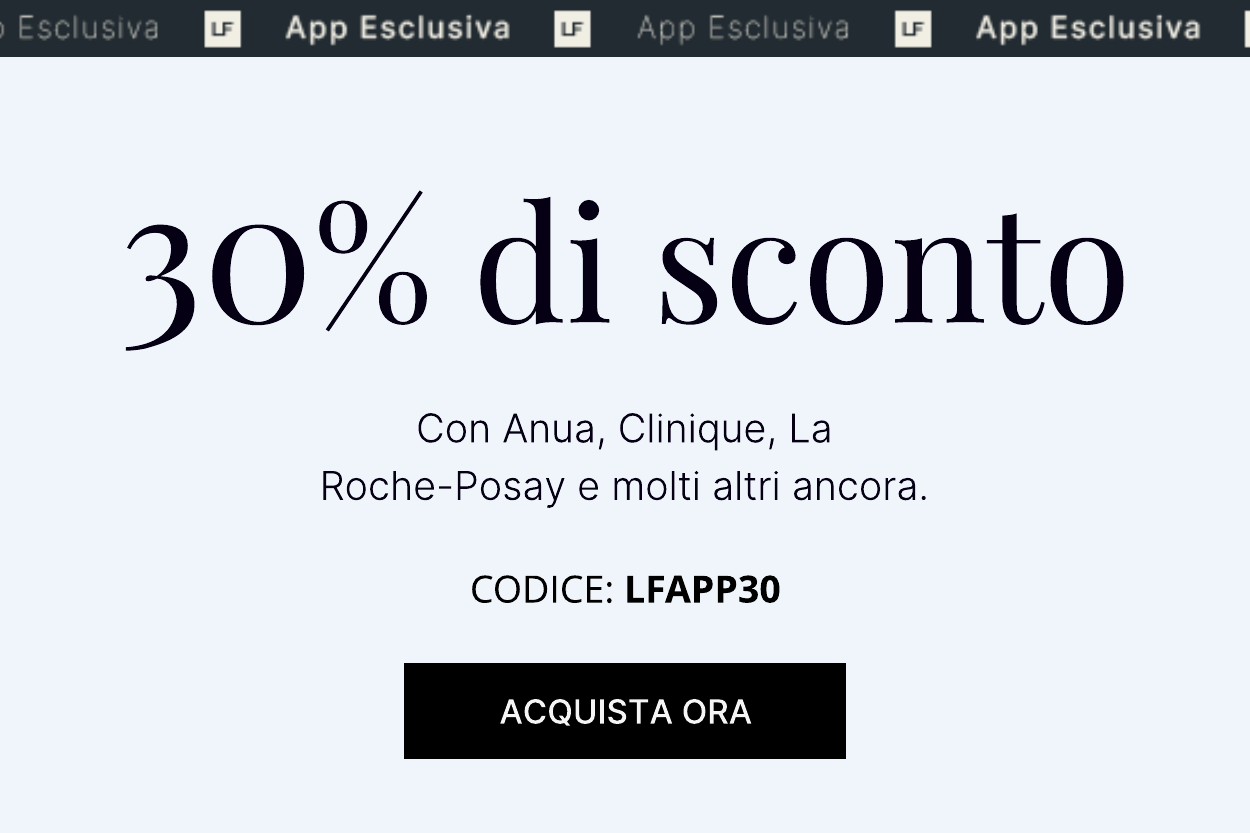 30 KORTING VIA DE APP code LFAPP30