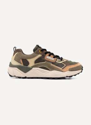 Sneakers Colmar Uomo in Pelle Military Multicolor