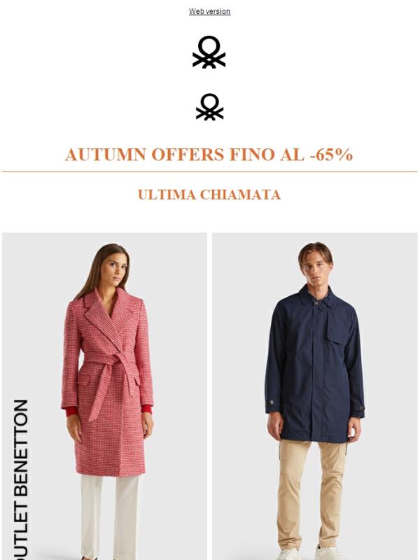 Outlet Benetton: ultimi giorni per le Autumn Offers 🍁