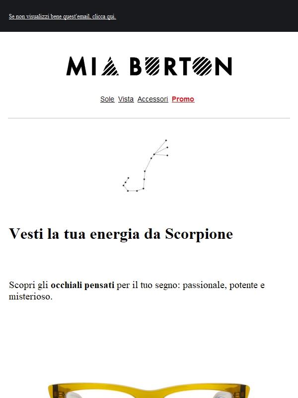 ♏ Le montature per lo Scorpione