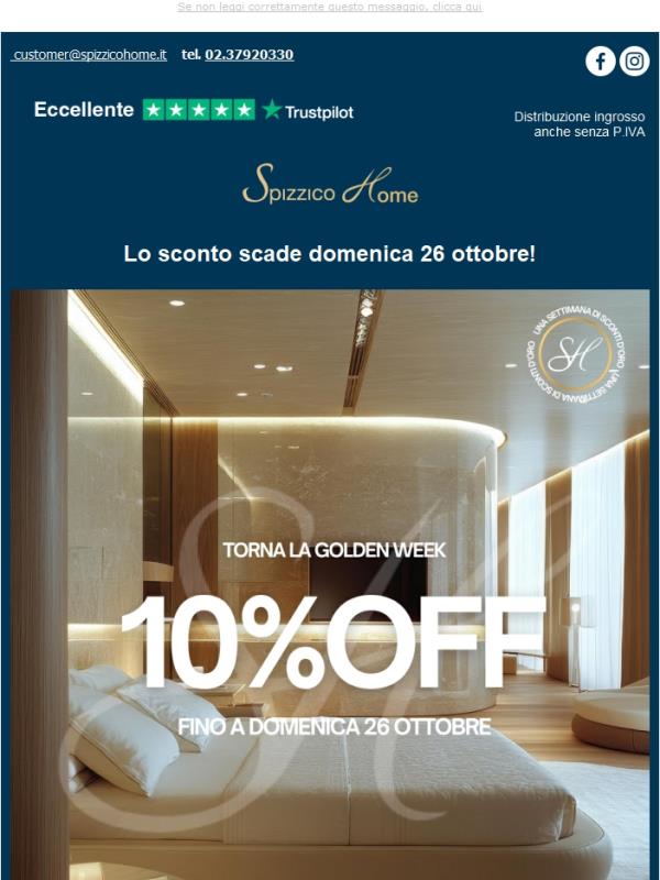 Lo sconto scade domenica ⏰ Riscatta il codice ⚡