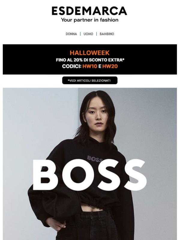 Copriti con stile con fino al -20% extra durante l'HALLOWEEK