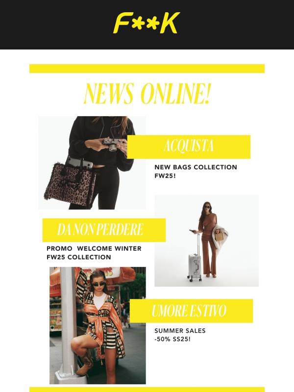 Nuovo look, nuove collezioni e saldi imperdibili! 🌟