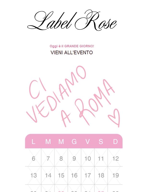 TI ASPETTIAMO A ROMA!