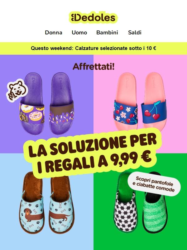 Pantofole e ciabatte a soli 9,99 € 🔥