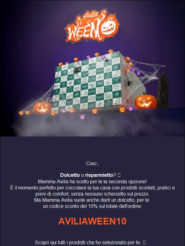 Ciao, approfitta ora degli Sconti di Halloween! 👻✨