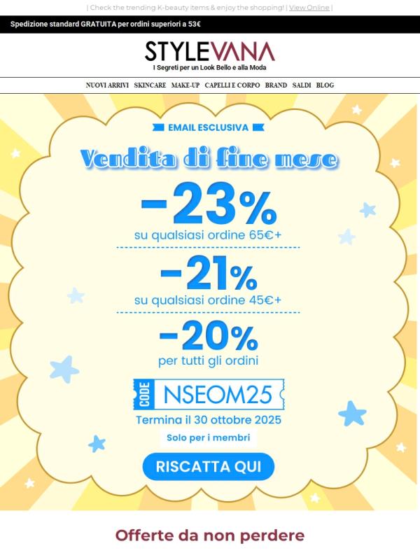 Non perdertelo!🛒 -23% Abbraccia la bellezza con una vendita di fine mese!