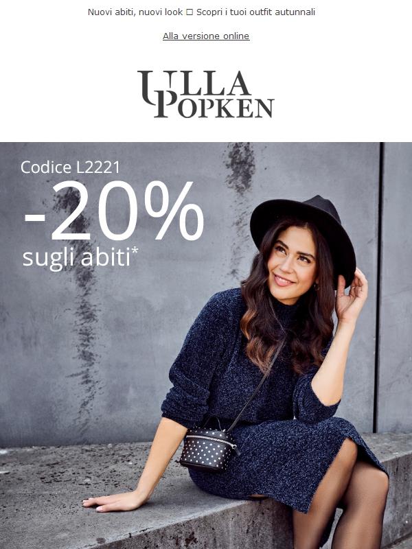 ⌛ Scoprili tutti: 20% di sconto sugli abiti!