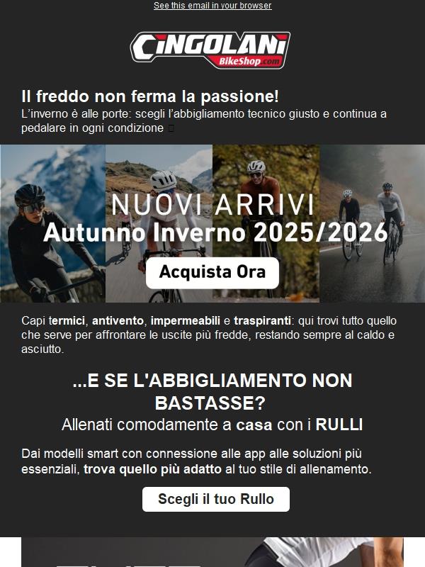 ❄️ Sei pronto a pedalare anche col freddo?
