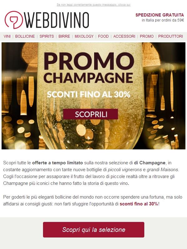Champagne in promo 🥂 FINO AL -30%