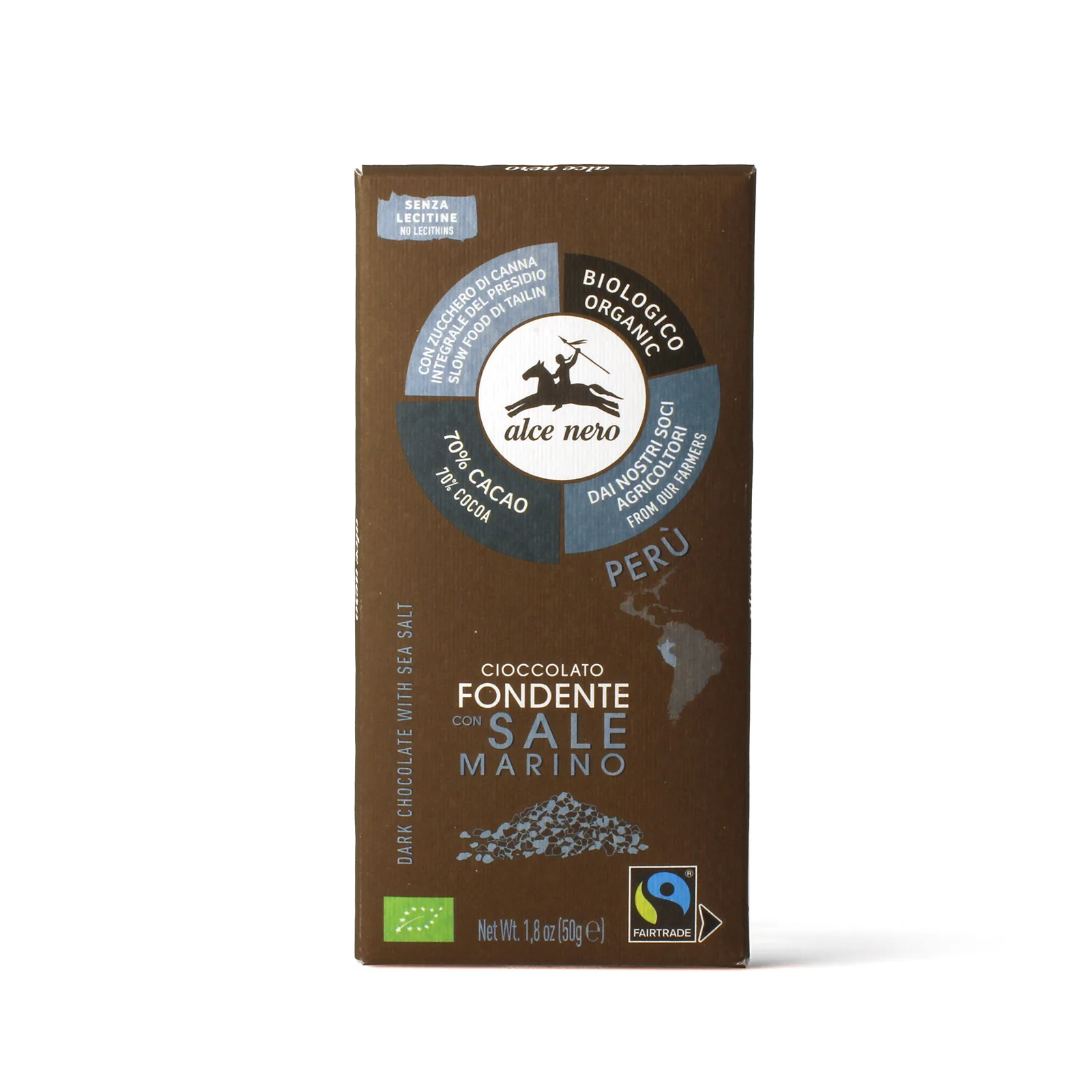 Image of Cioccolato fondente 70% con sale marino biologico