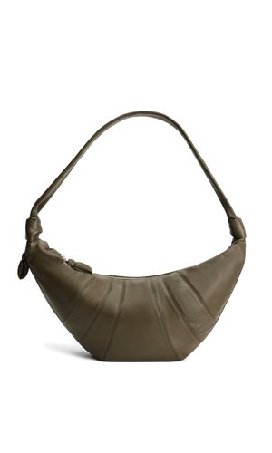 Croissant large leather shoulder bag