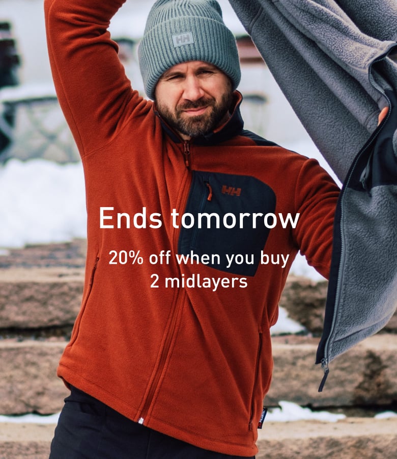 Ends tomorrow: 20% off when you buy 2 or more midlayers