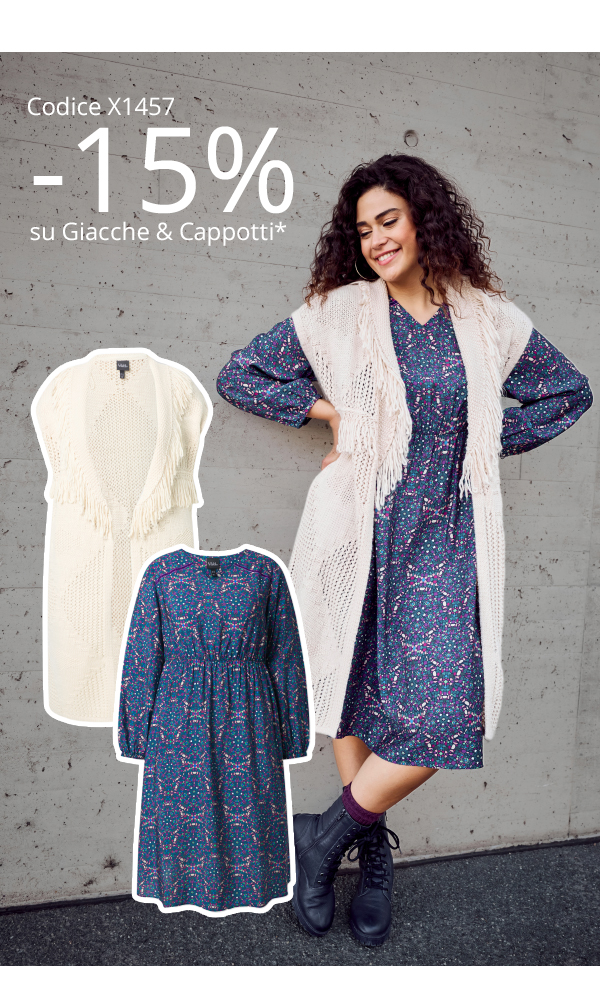 -15% su giacche & cappotti