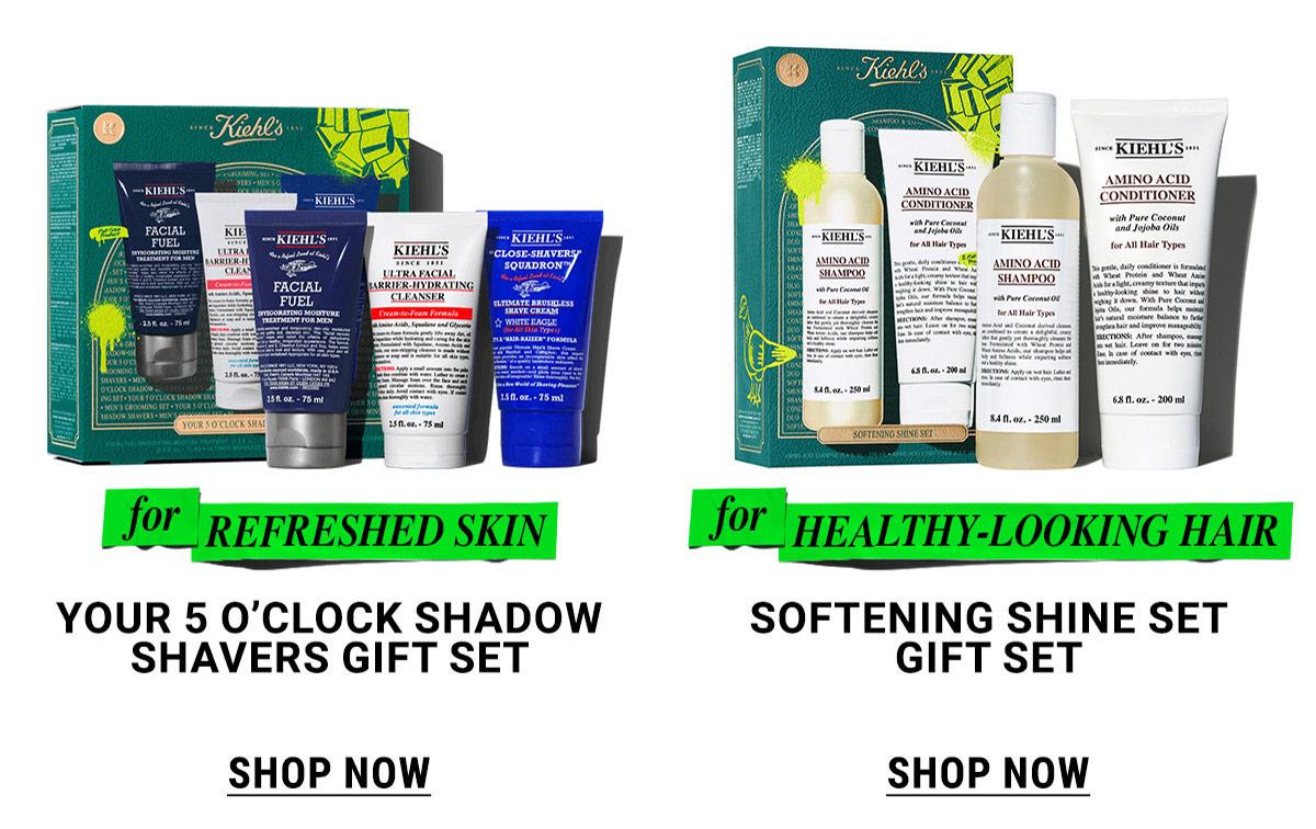 YOUR 5 O'CLOCK SHADOW SHAVERS GIFT SET, SOFTENING SHINE SET GIFT SET