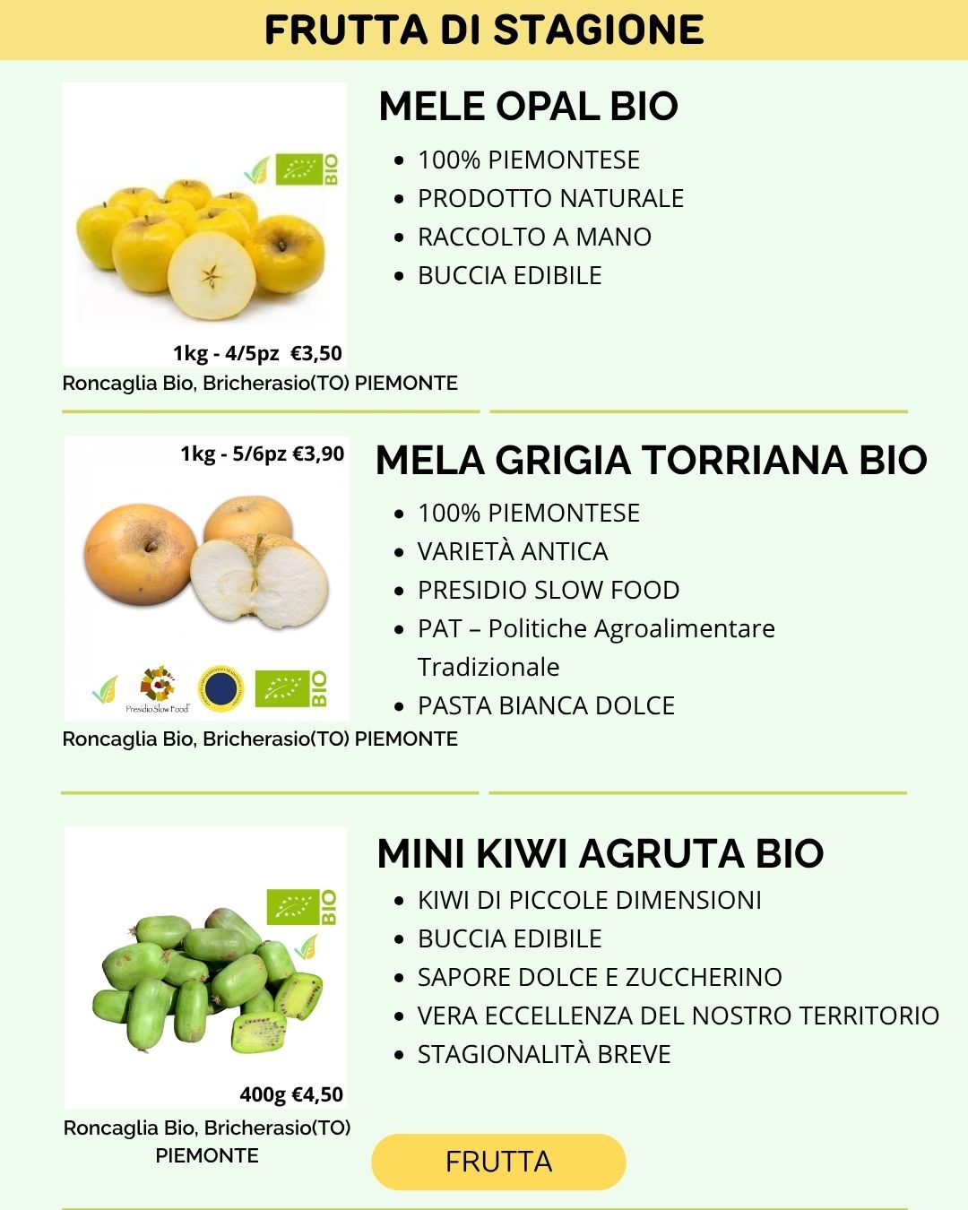 FRUTTA