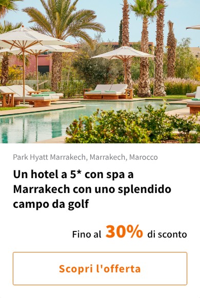 Un hotel a 5* con spa a Marrakech con uno splendido campo da golf