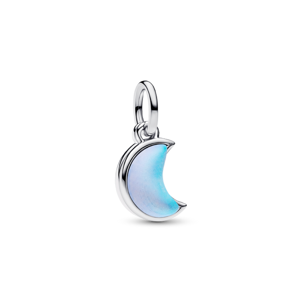Crescent Moon Double Dangle Charm