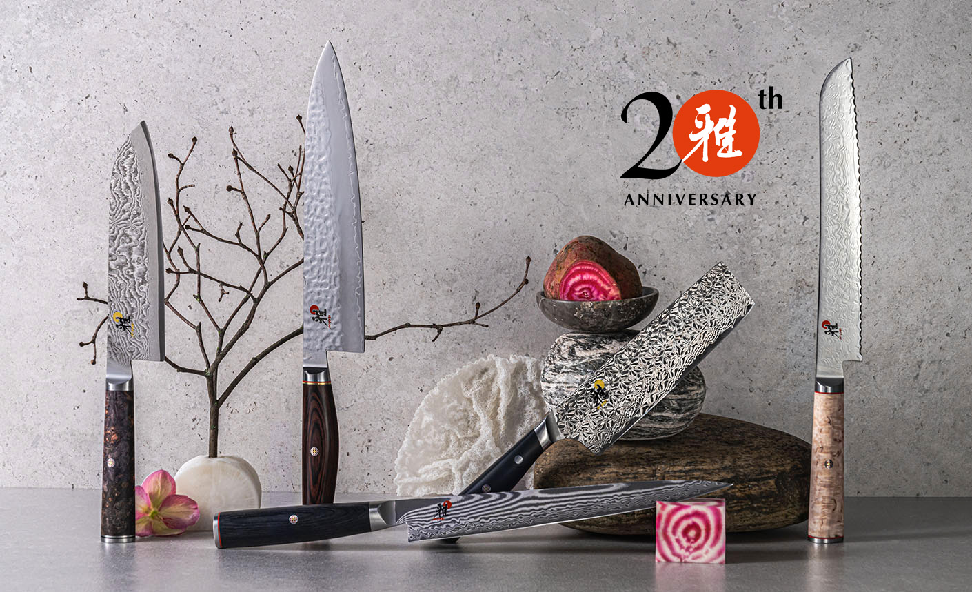 Diversi coltelli MIYABI di varie serie